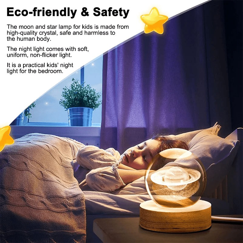 UBA™-Night Light Galaxy Crystal Ball Lamp