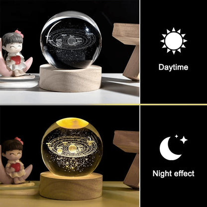 UBA™-Night Light Galaxy Crystal Ball Lamp